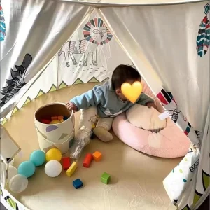 Barnens foldbara lekstuga – lätt att bära, lekhus för inomhus och utomhus, födelsedagspresent