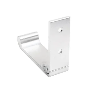 Fällbar vägg-/dörrkrok av aluminiumlegering – rosttålig enkrok för kläder, väskor och hattar