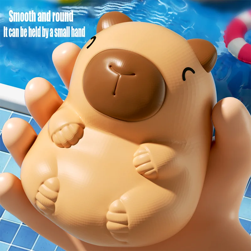Söt kapybara-inspirerad vattenlek-leksak för bad och lek 5 Söt kapybara-inspirerad vattenlek-leksak för bad och lek - Bild 5