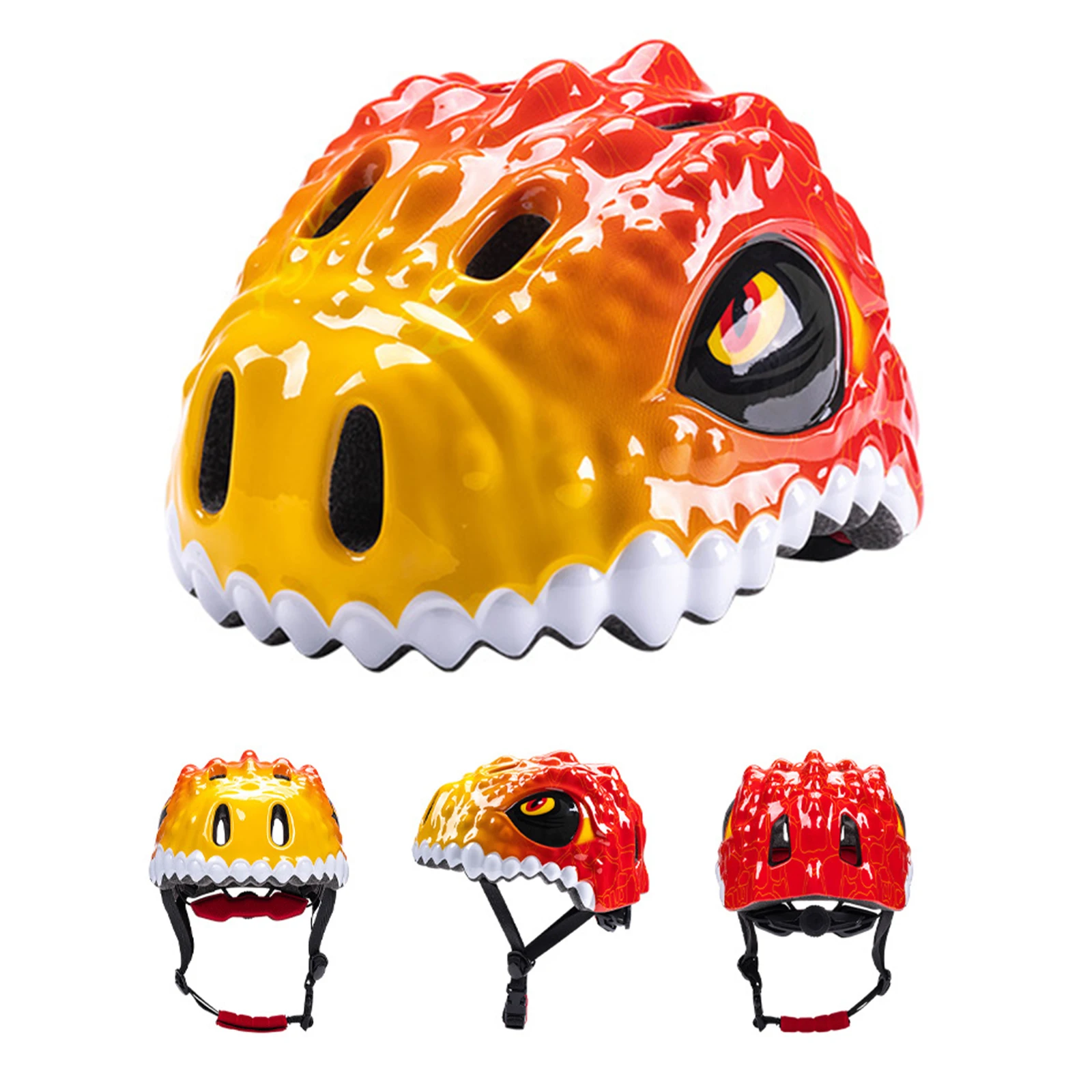 Barnhjälm med 3D‑dinosaurie – justerbar, ventilerad cykel- och skatehjälm 2 Barnhjälm med 3D‑dinosaurie – justerbar, ventilerad cykel- och skatehjälm - Bild 2