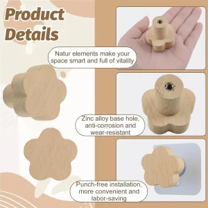 Djurformad träkrok – väggkrok i trä för nycklar, kläder och köksförvaring