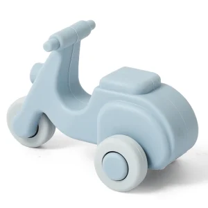 Montessori silikonbil leksak för bebis 0–12 månader – tugg- och pedagogisk bil i silikon