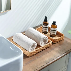 Handvävd rottingförvaringskorg 14 Handvävd rottingförvaringskorg