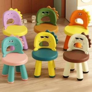 Hållbar dinosaurie-barnstol med ryggstöd – robust, halkfri och lättviktig för inomhus- och utomhusbruk 12 Hållbar dinosaurie-barnstol med ryggstöd – robust, halkfri och lättviktig för inomhus- och utomhusbruk