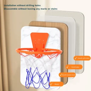 Ny inomhusbasketkorg för barn – mini hemmabasket med väggram och upphängbar backboard