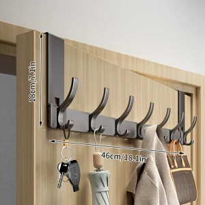 Väggmonterad dörrkrok i metall – enkel installation utan borrning