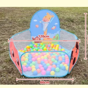 3 i 1 Inomhuslekset: Havsbolls-Pool, Tepee och Tunnel