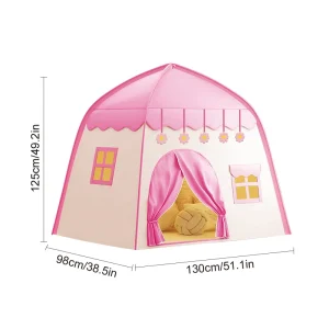 Barnens lekstält i slottstil – blått med stjärndesign