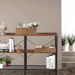 Handvävd förvaringskorg med lock – rektangulär låda för kläder och småsaker (3 fack)