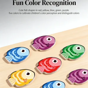 Träpussel för riktningar – färg- och pilinlärning för småbarn