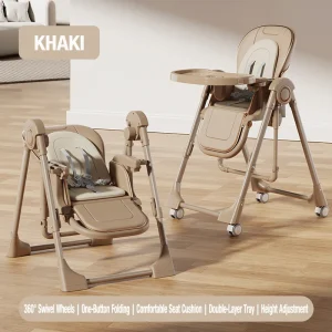 Spädbarns- och småbarnsstol – mångsidig matstol för barn, justerbar höjd, hopfällbar 25 Spädbarns- och småbarnsstol – mångsidig matstol för barn, justerbar höjd, hopfällbar