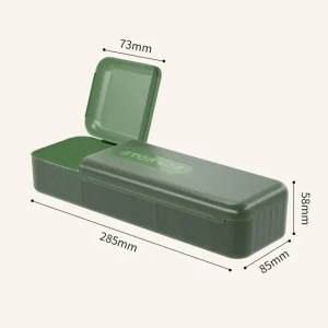 Portabel kabelorganiserare låda med 7 fack – för hemmakontor och elektronik