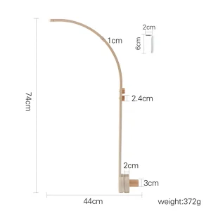 Sängmobil med rassel – mjuk rosa kanin, hängande rassleleksak för nyfödda