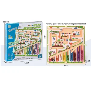 En magnetisk labyrint – avancerat pussel för barn som främjar matematisk logik, kognitiv klassificering, utbildningsintelligens samt visuell och intellektuell utveckling och uppmuntrar praktisk lek och hjärnbaserat lärande