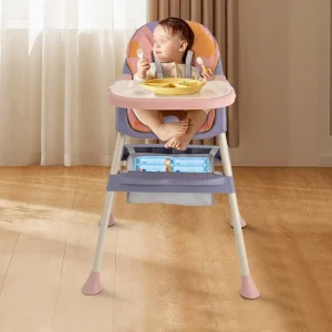 Småbarnsstol för barn från 6 månader och uppåt – matplats/upphöjd stol, bärkapacitet upp till 70 kg