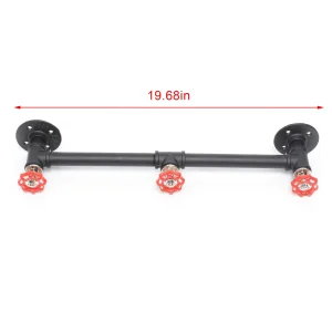 30 kg Väggmonterad industriell hatthängare med tre krokar