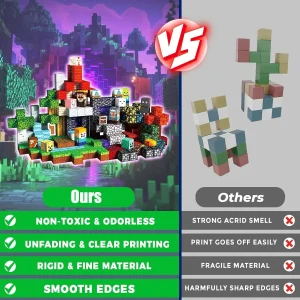 Magnetiska byggblock i voxelstil – byggset för kreativ lek