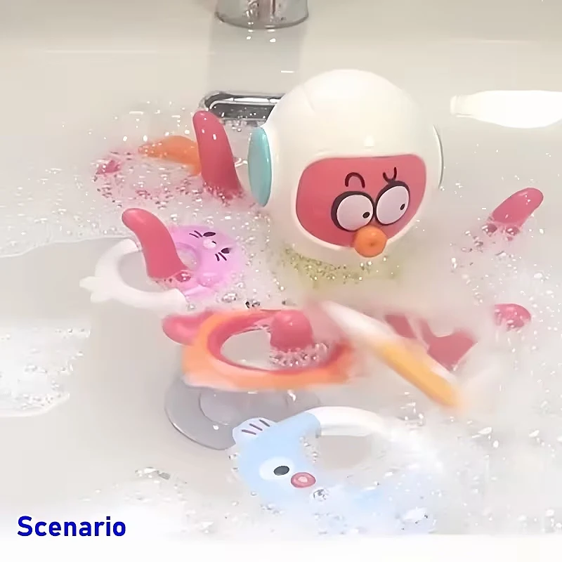 Badleksak: Octopus med 5 ringar – sensorisk vattenlek för småbarn (bad, pool eller strand) 6 Badleksak: Octopus med 5 ringar – sensorisk vattenlek för småbarn (bad, pool eller strand) - Bild 6