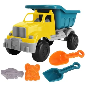 Sandset för utomhuslek – förälder–barn interaktivt set med spade, räfsa, formar, hink, lastbil och vagn