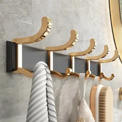 Borrfri uppgradering: justerbar bredd och tjocklek – dörrkrok, klädkrok för badrum och kök (6-pack)