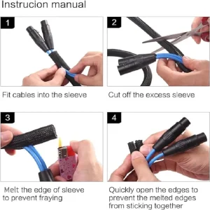 146-del Kabelorganiseringsset för kabelhantering – självhäftande klämmor, kabelhållare och buntband