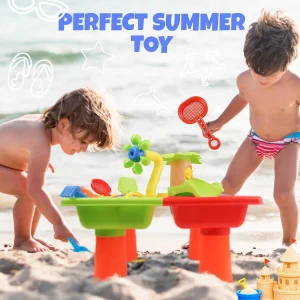 25-delars Sommar Vattenbord för Småbarn — 4 i 1 Lekutomhus (Vatten och Sand)