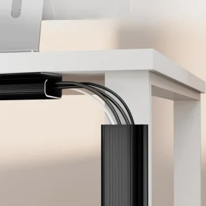 Under skrivbordet kabelorganizer 40 cm – Självhäftande kabelkanal för hem och kontor