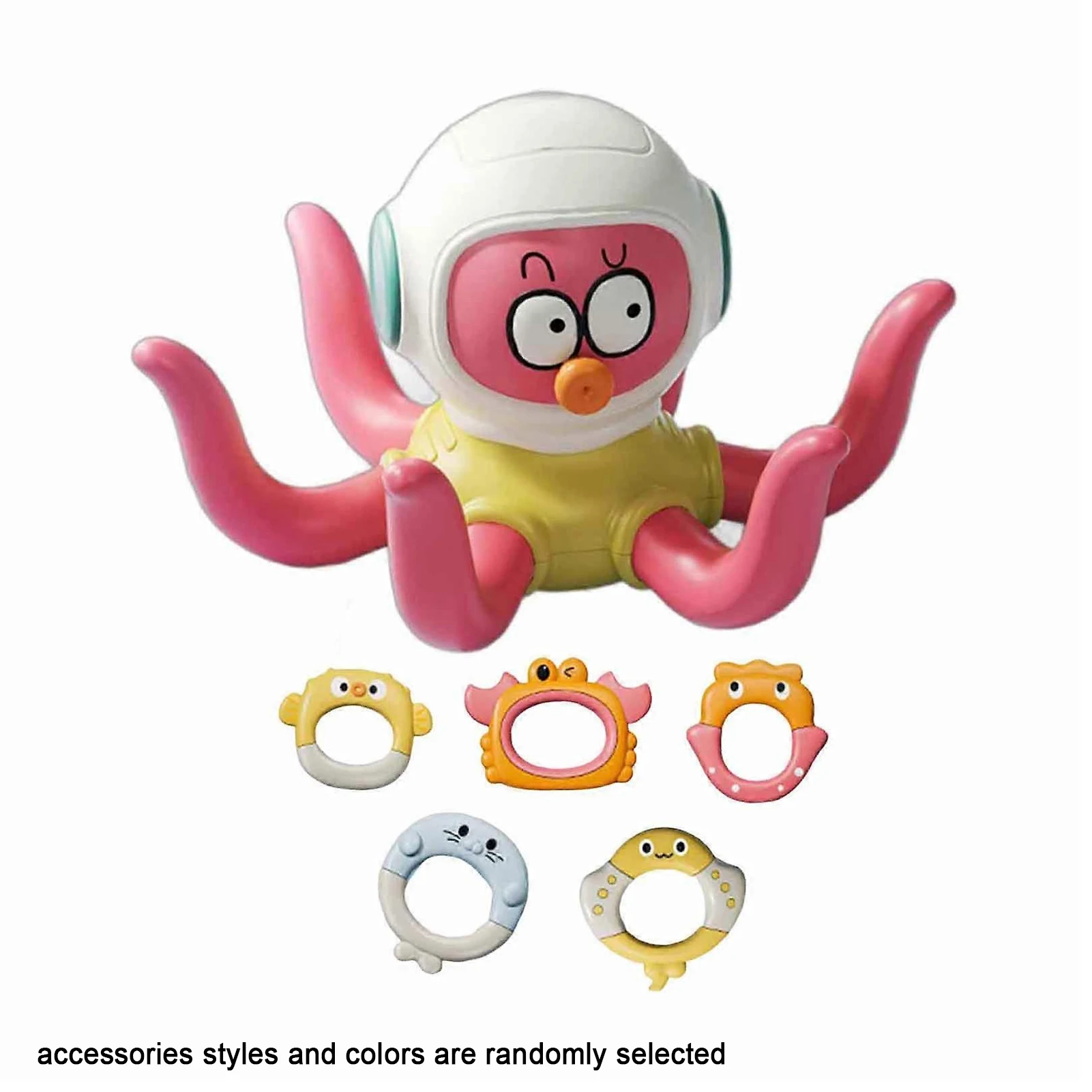 Badleksak: Octopus med 5 ringar – sensorisk vattenlek för småbarn (bad, pool eller strand) 7 Badleksak: Octopus med 5 ringar – sensorisk vattenlek för småbarn (bad, pool eller strand) - Bild 7