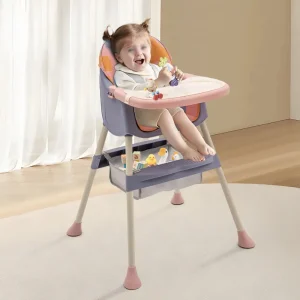 Småbarnsstol för barn från 6 månader och uppåt – matplats/upphöjd stol, bärkapacitet upp till 70 kg