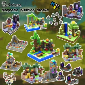 Magnetiska byggklossar – 32-delars magnetiskt blockset