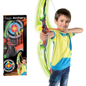 Barnskytte-set: Båge och pil med blinkande LED-ljus, mål och quiver 17 Barnskytte-set: Båge och pil med blinkande LED-ljus, mål och quiver