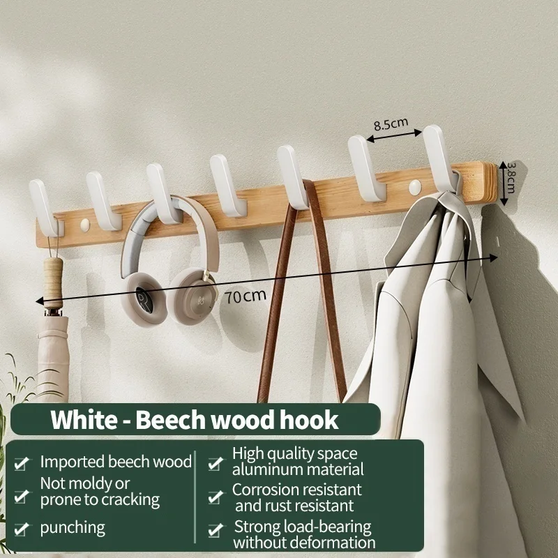 wood A white 7hooks