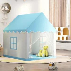 Prinsess-slottstält – lekhus i pastellfärger