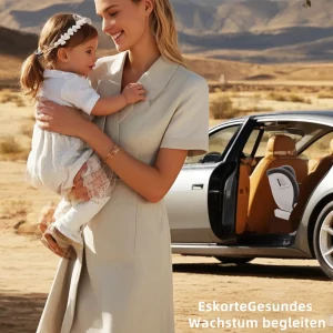 Bilbarnstol för små bilar – 360° roterbar med ISOFIX, platsbesparande 0–12 år (40–150 cm)