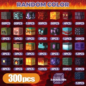 Magnetiska byggblock i voxelstil – byggset för kreativ lek