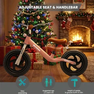 Barnbalanscykel – balanscykel för 2–5 år, lätt gåcykel med justerbart säte för pojkar och flickor