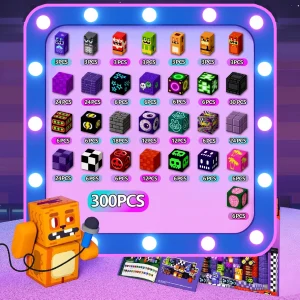 Magnetiska byggblock i voxelstil – byggset för kreativ lek