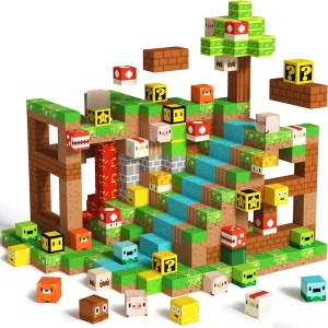 Magnetiska byggblock för små barn – kubblock med magneter