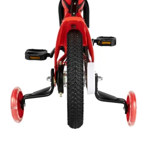 12-tums barncykel med stödhjul och dubbla V-bromsar — justerbar höjd (2–4 år)