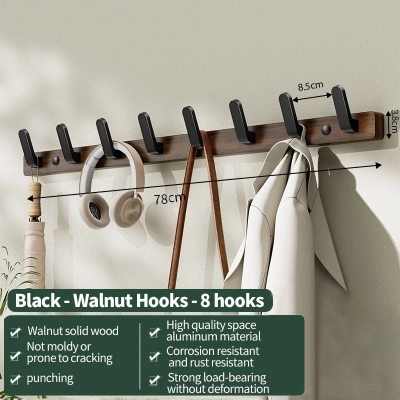 wood A black 8hooks