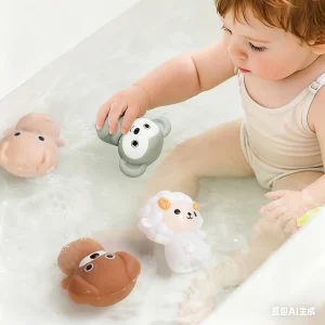 Baby leksaksbil med djurmotiv – glidande vagn med avtagbart mjukt fingeromslag