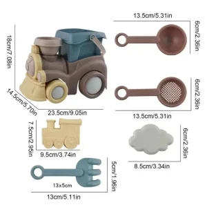 Alternative view of Strandleksaker för små barn – sandset med hink, formar och tillbehör