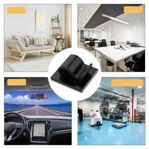 Självhäftande kabelklämmor för kabelhantering (5–50 stycken)