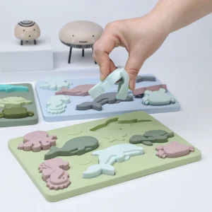 Silikon ABC-pussel med stora och små bokstäver