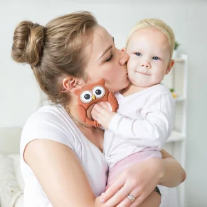 1 st Silikon‑teether för bebis – Teething Toy med djurmotiv, livsmedelsklassad silikon