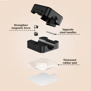 Magnetiska kabelklämmor – Justerbar kabelhållare för under skrivbordet