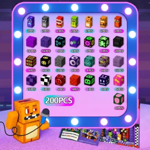 Magnetiska byggblock i voxelstil – byggset för kreativ lek