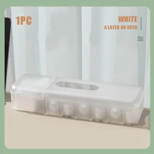 Portabel kabelorganiserare låda med 7 fack – för hemmakontor och elektronik