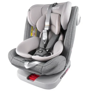 AP02 KL005 Bilbarnstol för barn 360° roterbar, ECE ISOFIX, viloläge, 5-punktssele, 9–36 kg, Grupp 0+/1/2/3, 0–12 år