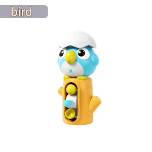 Vattenhjul med groda/fågel – badleksak för barn med sugkopp